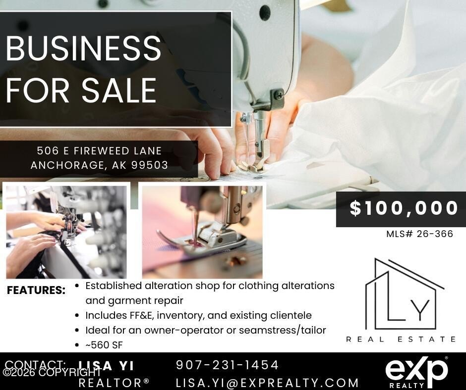 Alteration Shop Business For Sale