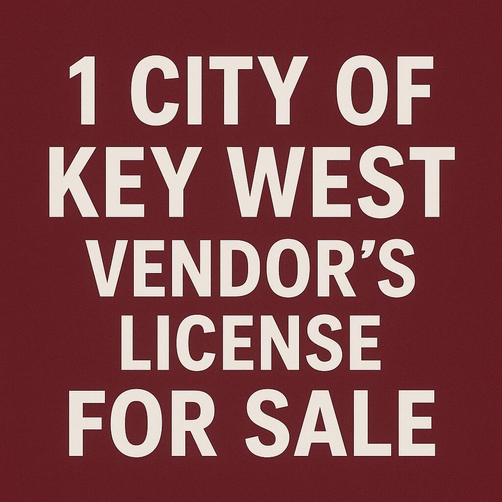 Key West Vendor's License
