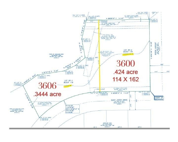 Highland Park Corner Lot