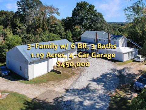 Norwich Three-Family Home with Garage