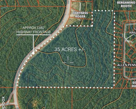 Highway Frontage Acreage in Hardy