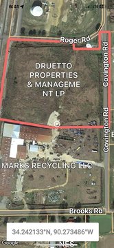 Industrial Land Backed to Railroad