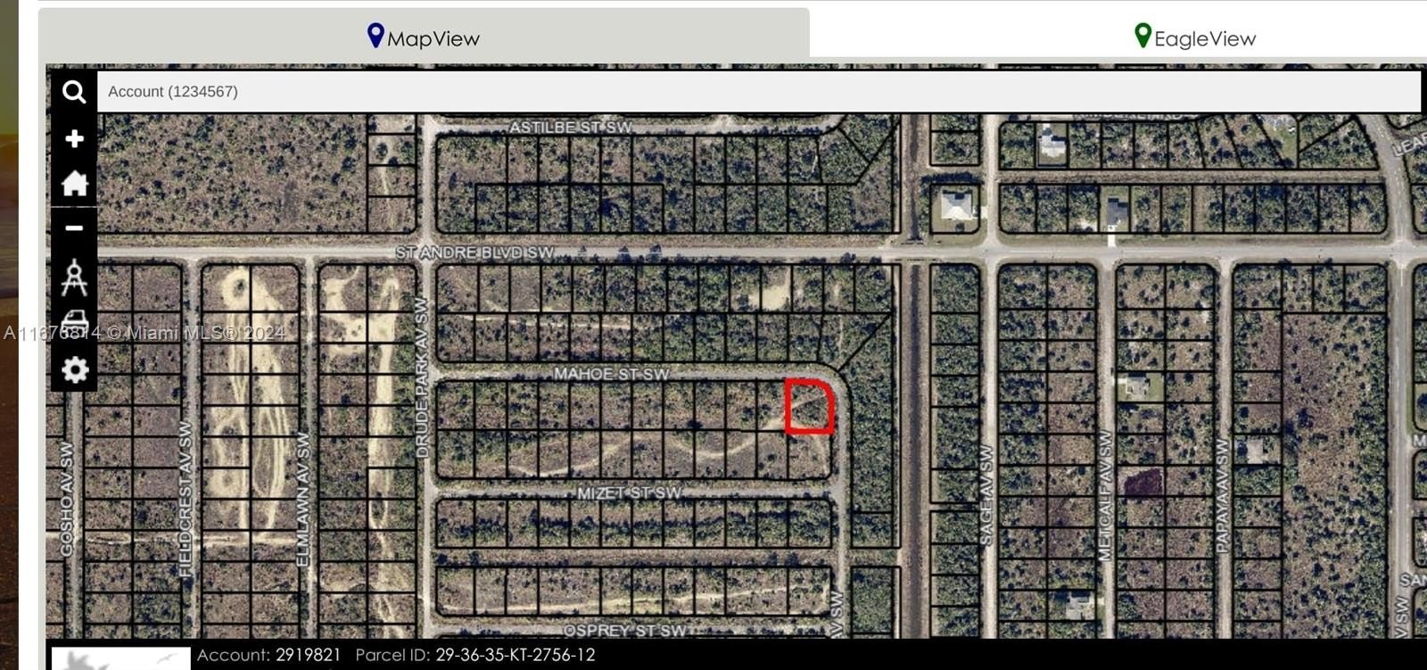 Palm Bay Residential Corner Lot