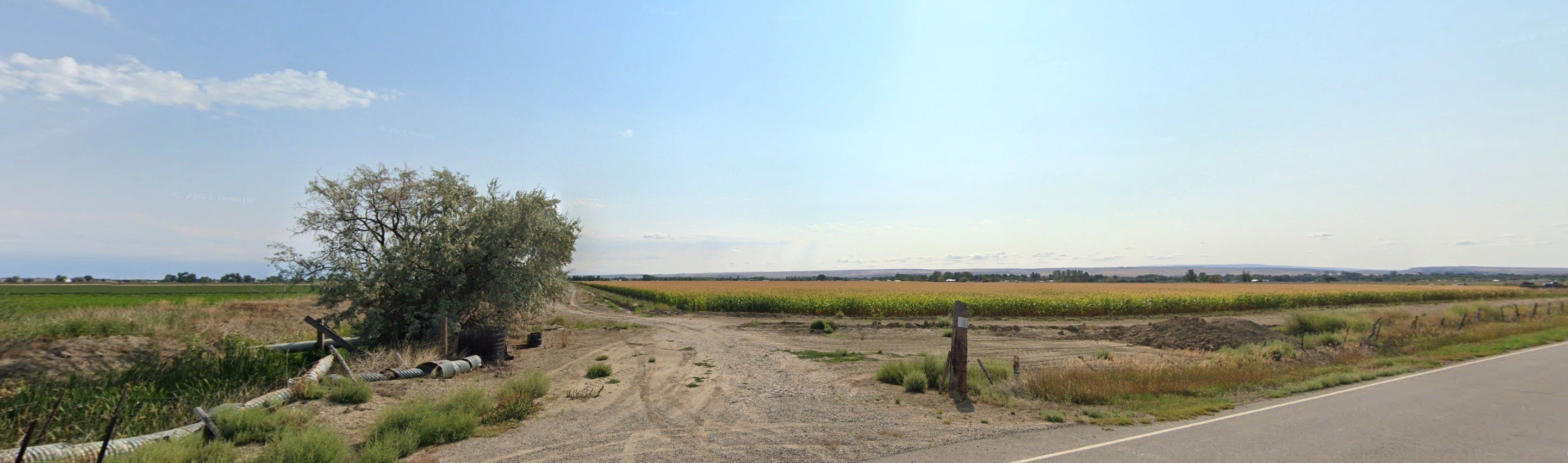 Expansive Farmland Near Yellowstone River