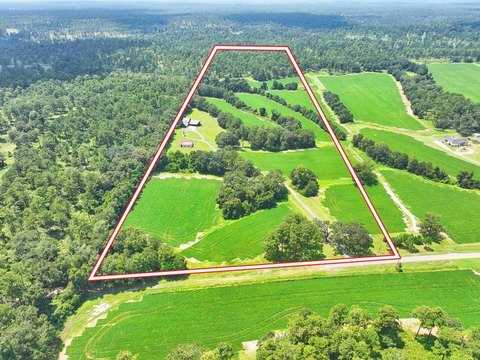 Thomasville Farm with Cypress Log Home