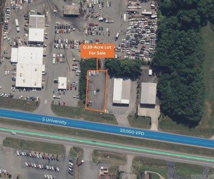 Paved Fenced Commercial Land