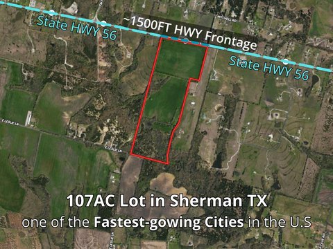 Ag-Exempt Farmland with Highway Frontage