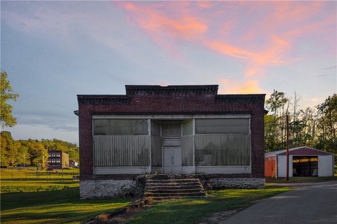 Brick Office Building with Oversized Garage