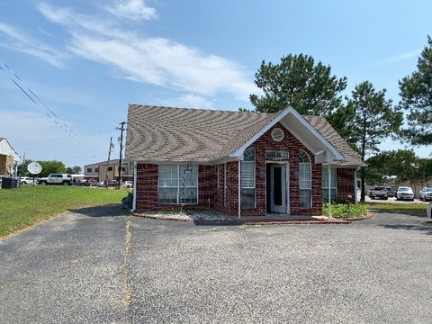 Corner Office Building with Two Entrances