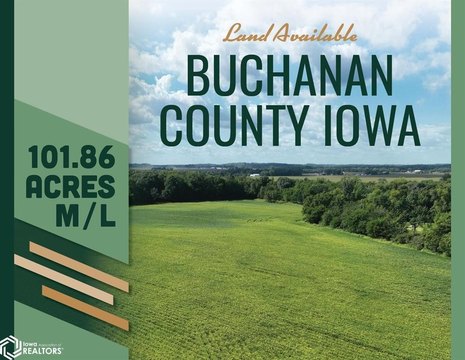 Farmland Available Near Quasqueton, Iowa