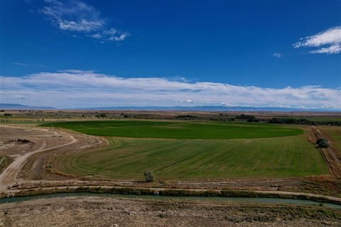 Wyoming Irrigated Farmland with Creek