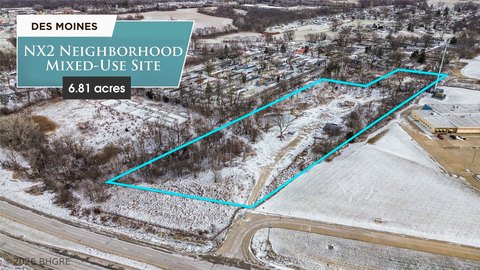 Des Moines Land with NX2 Zoning