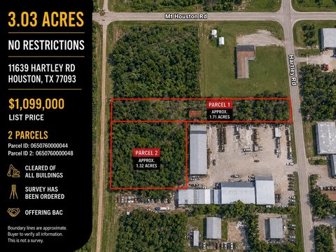 Fenced Industrial Land Tract