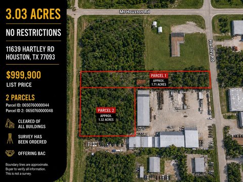 Fenced Industrial Land Tract