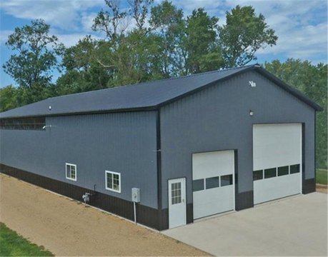 New Steel Pole Building Near Lake
