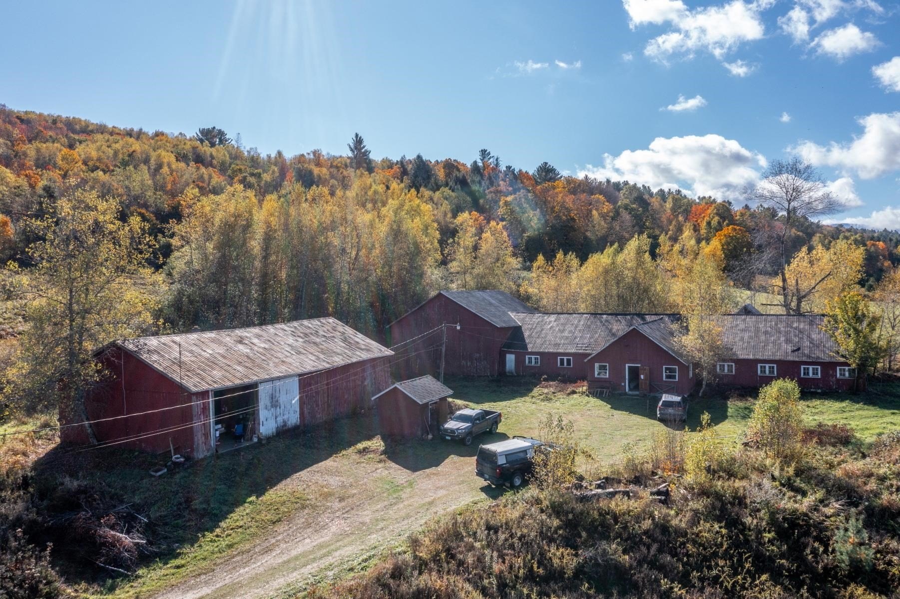 Waterville Land with Barns