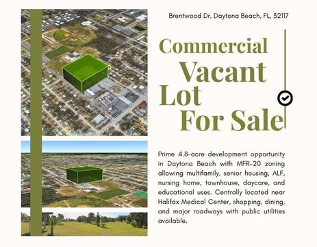 Zoned Multifamily Development Land