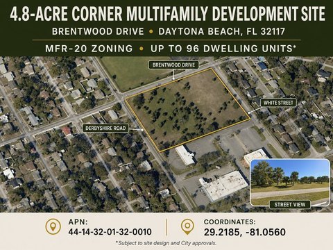 Zoned Multifamily Development Land