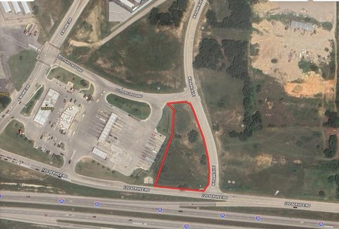 Corner Commercial Land with Detention