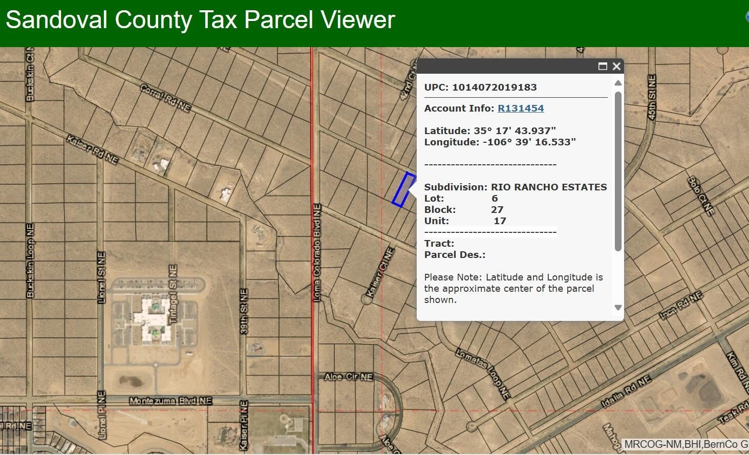 Residential Lot in Rio Rancho
