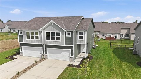 Split-Level Duplex Under Construction