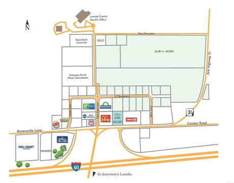 Commercial Land in Lonoke, AR