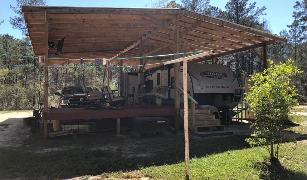 Poplarville Land with Camper and Utilities