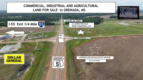 Prime Commercial Land, Grenada, MS