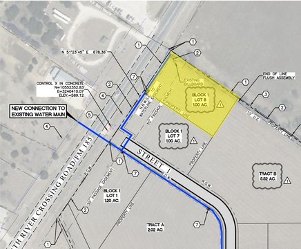 Commercial Development Lot at Intersection