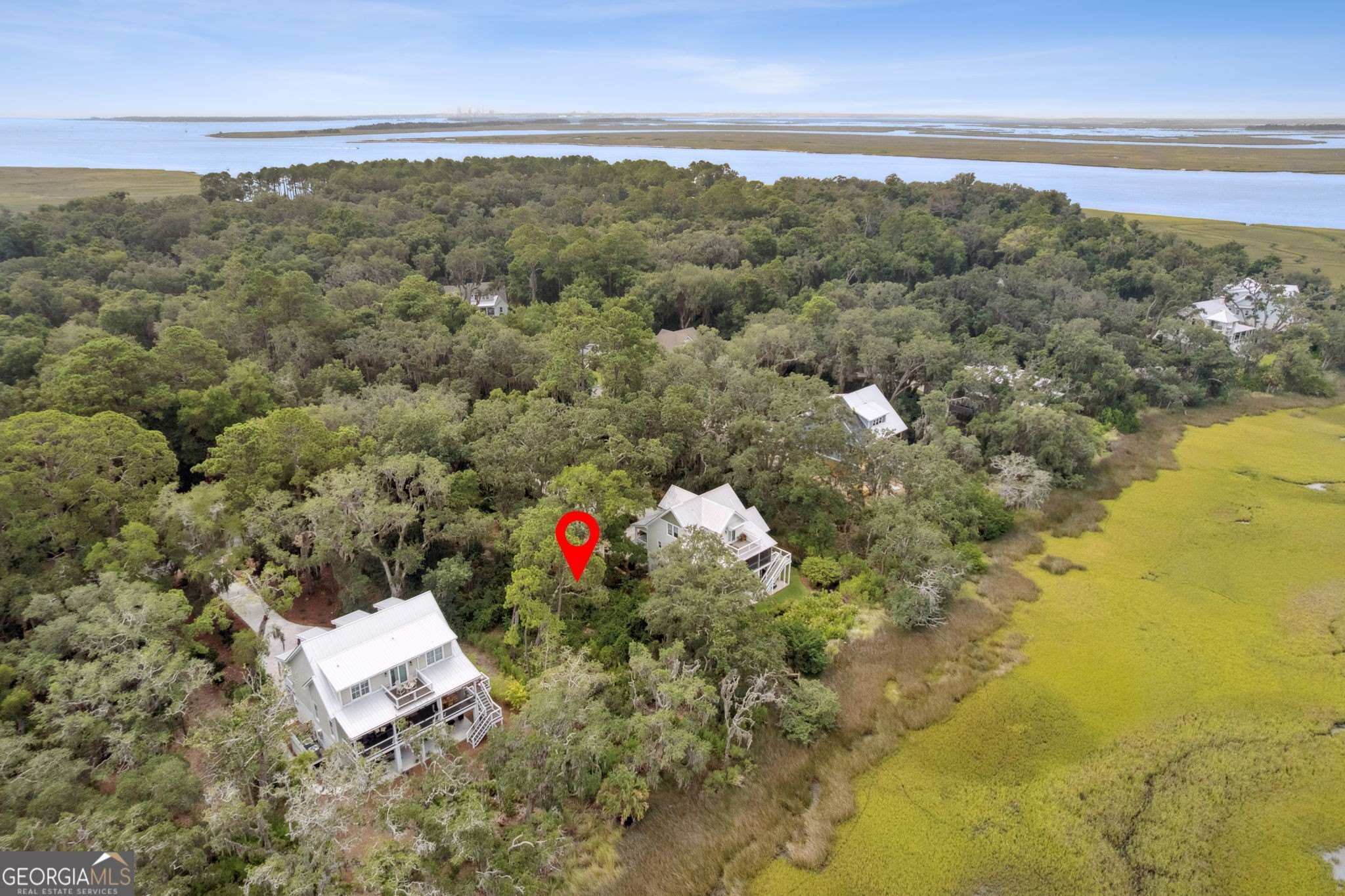 Marshfront Homesite in Coastal Community