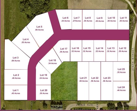 Residential Land in Quasqueton, Iowa