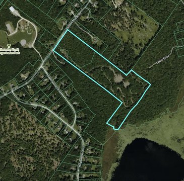 Wooded Waterfront Parcel with Storage
