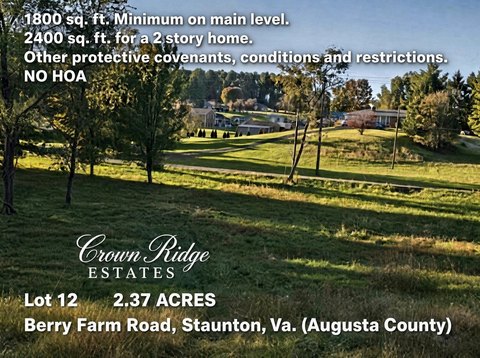 LAND, STAUNTON, VA
