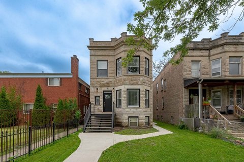 Renovated Greystone Two-Flat in Chicago