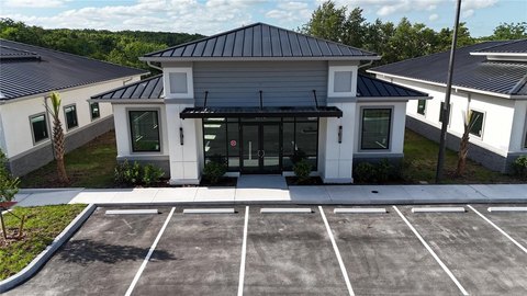Dark Gray Office Shell Building