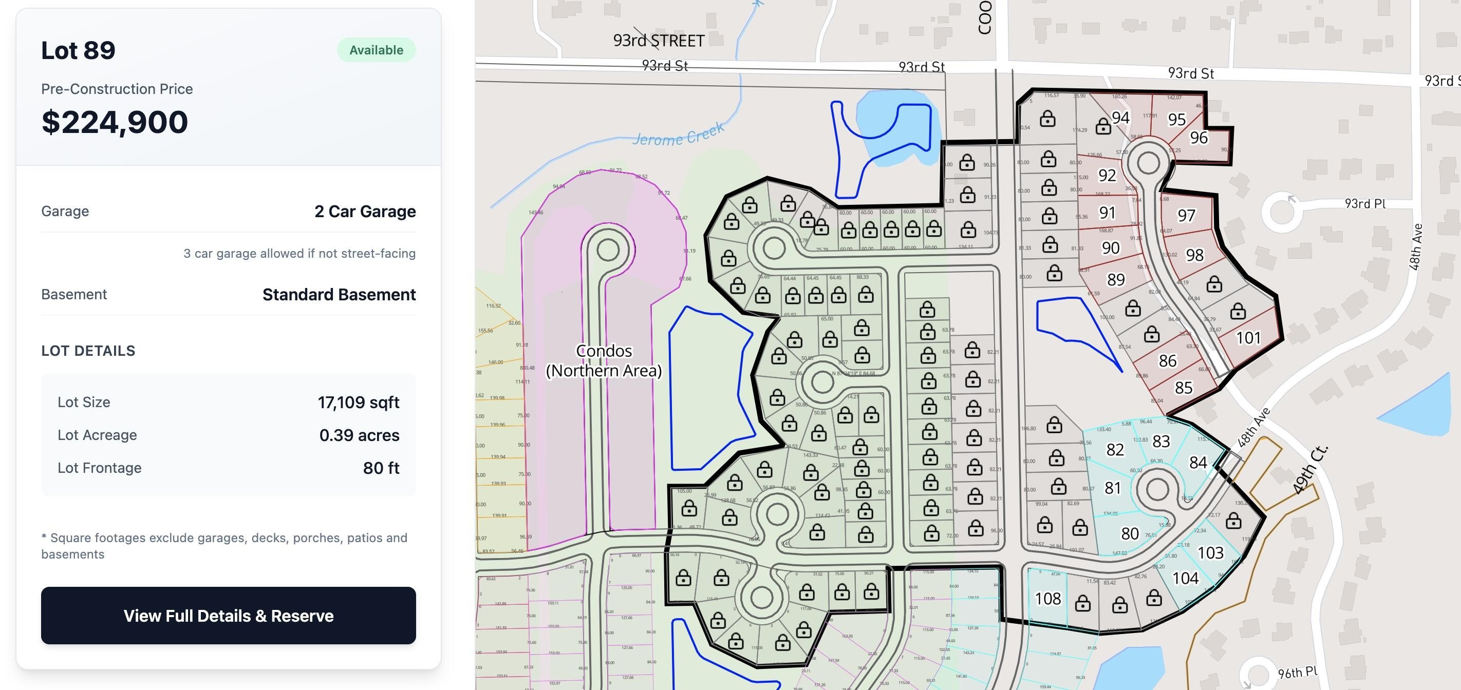 Residential Lot in Pleasant Prairie