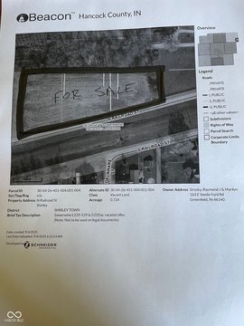 Residential Lots in Shirley, IN