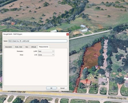 Commercial Land with Driveway