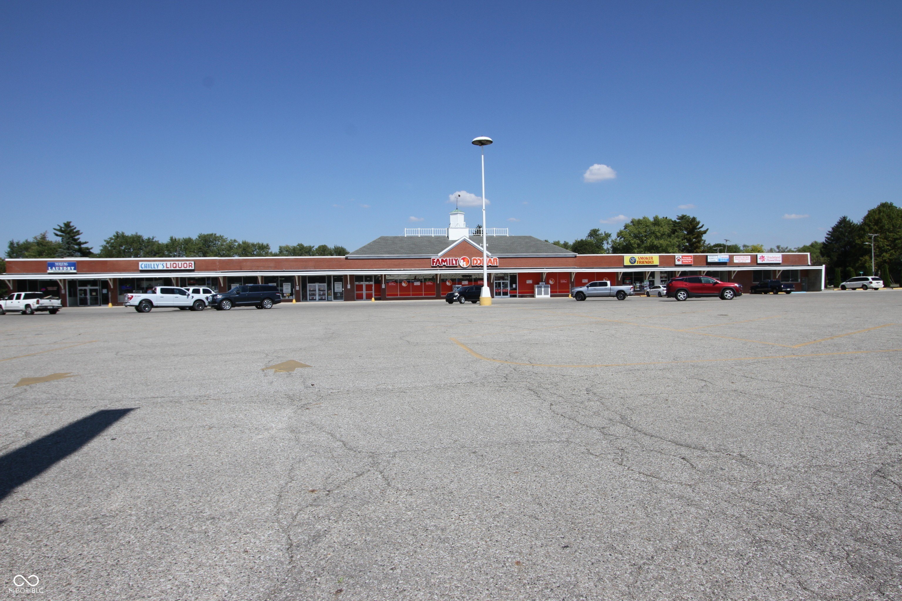 Greenfield Shopping Center with Auto Repair