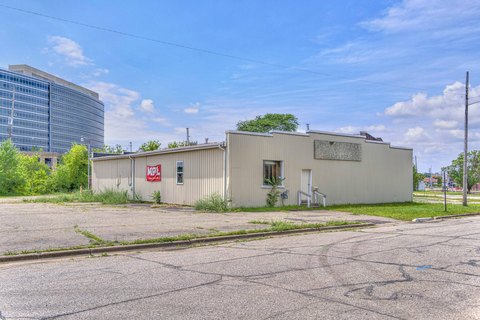 Commercial Building Near Railroad Station