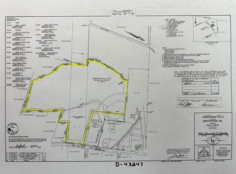 Brentwood Land with Approved Plans