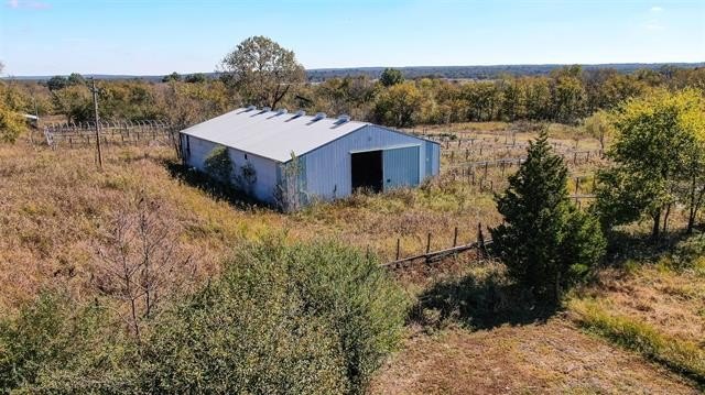Steel Building on Fenced Land