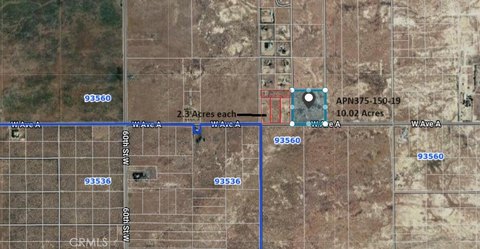 Land, Rosamond, CA