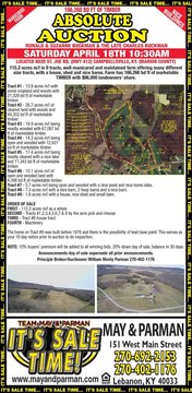 Campbellsville Farm and Estate Auction