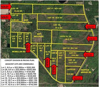 Hahira Land Tract For Sale