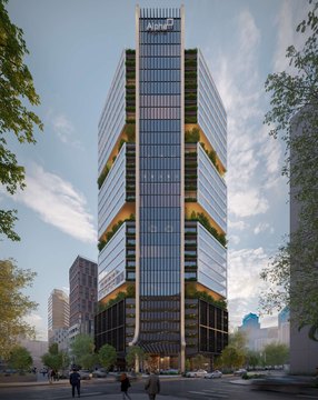 Contemporary Office Units with Sky Lobby