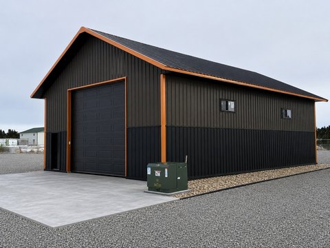 Steel Storage Building Site