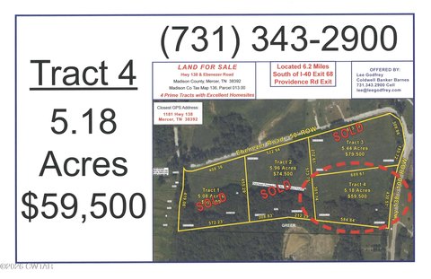 Mercer, TN 5.18 Acre Land