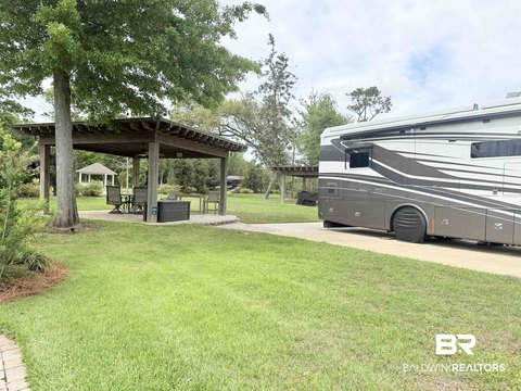 Motor Coach Lot with Pergola