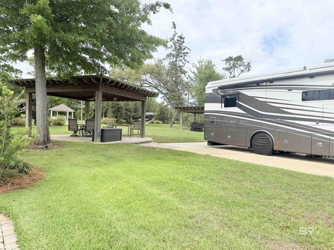 Motor Coach Resort Lot with Pergola
